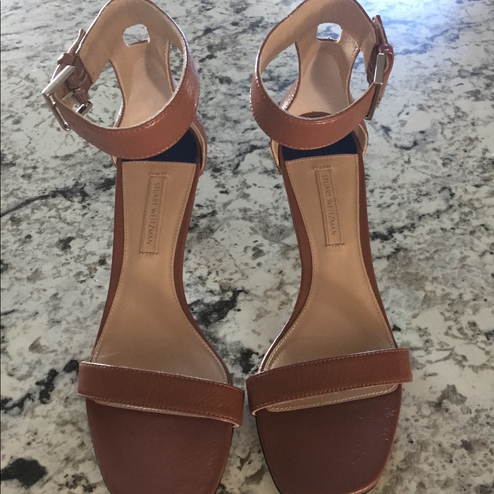NWOT Stuart Weitzman Sandle Pumps Taupe 6 - Picture 2 of 7